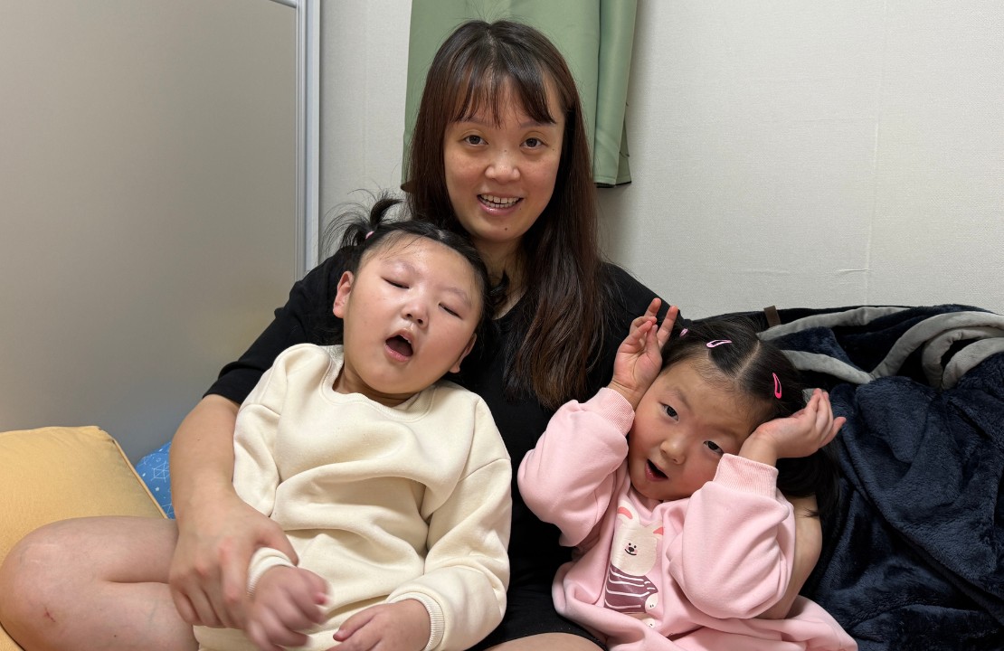 엄마와 해나 유나 쌍둥이